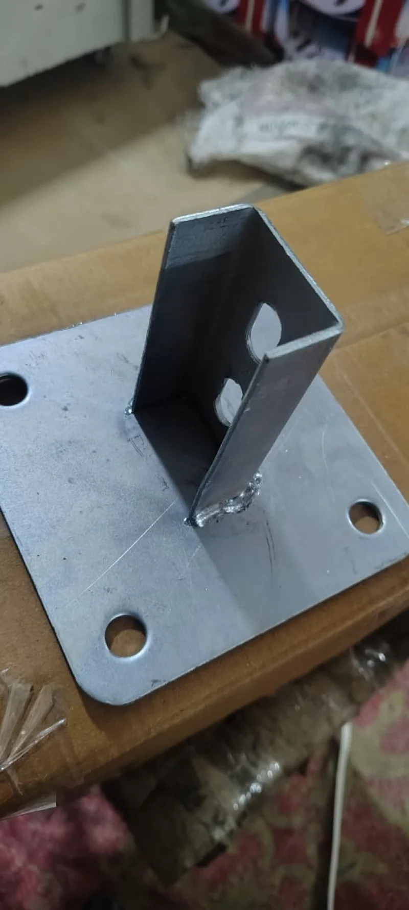 Solar Base Plate with 41×41 C Channel and Precision MIG Welded Joint Solar Base Plate with 41×41 C Channel and Precision MIG Welded Joint