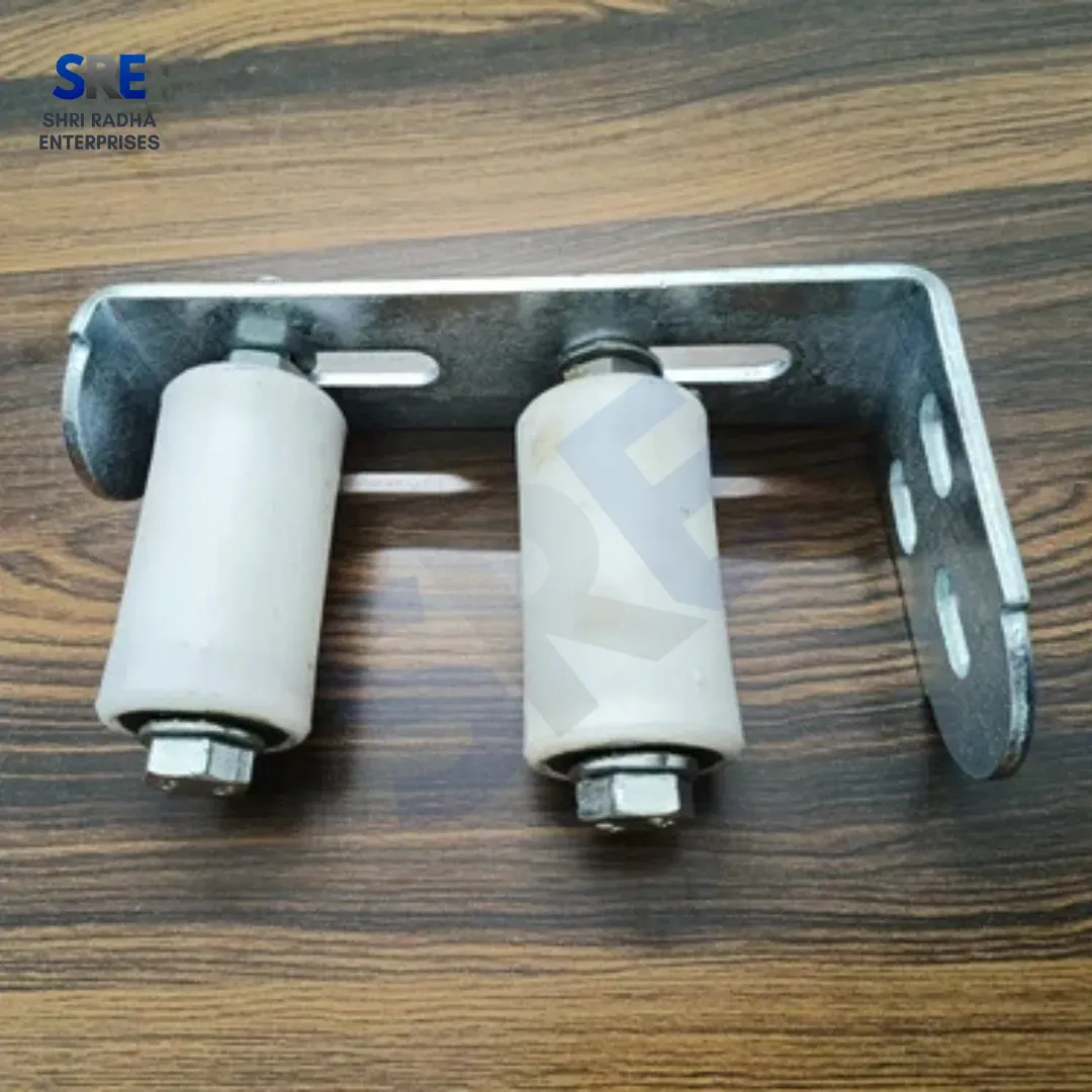 Heavy Duty Double Nylon Roller Guide Bracket For Sliding Gate – Zinc Plated Thumbnail 3