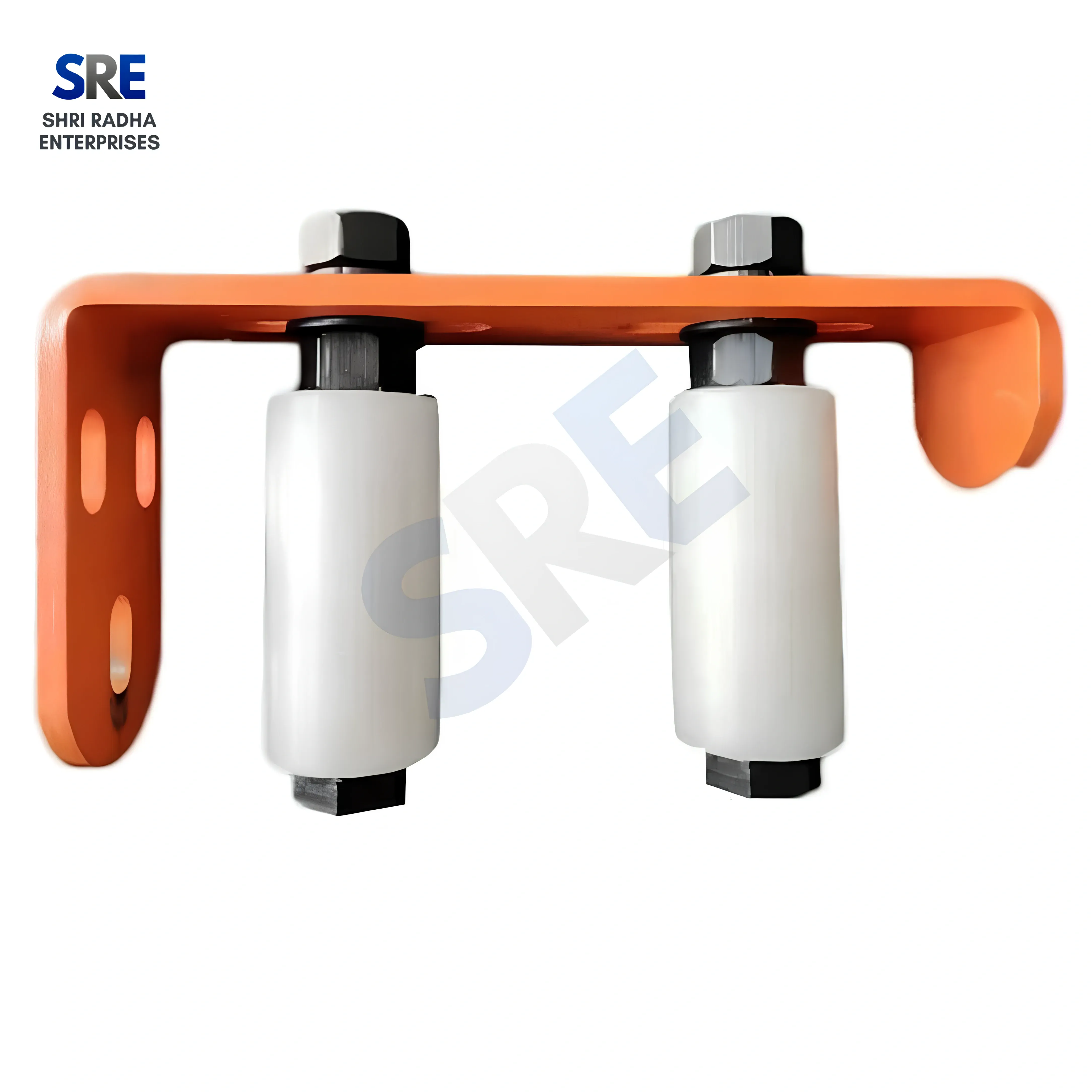 Premium 50mm Nylon Roller For Sliding Gate - Heavy Duty Guide Bracket (Rust Proof)