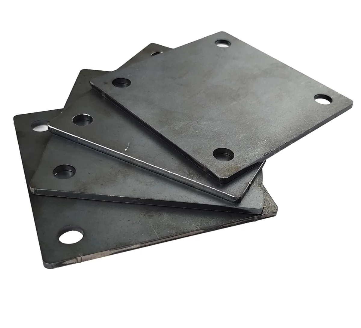 Complete range of industrial MS base plates from 100x100mm to 200x200mm for scaffolding wholesale supply