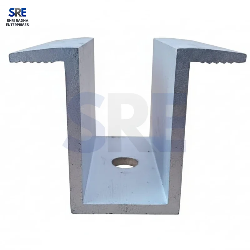 SRE heavy duty U shape solar mid clamp 35mm for secure solar panel structure fitting