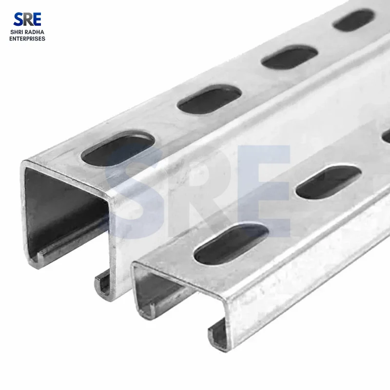 SRE heavy duty galvanized solar strut channel 41x41mm and 41x21mm for panel mounting