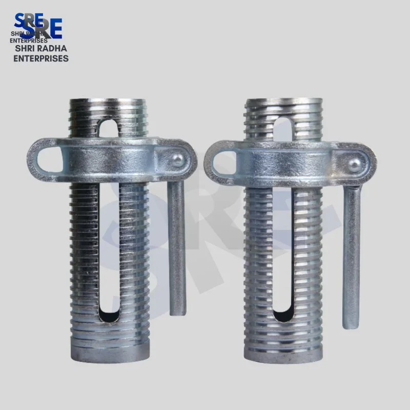 Precision rolled thread profile on heavy duty steel prop sleeve and ductile iron jack nut assembly Thumbnail 2