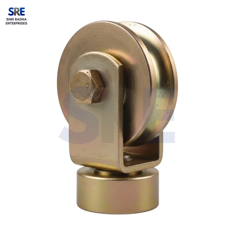 SRE heavy duty 360 rotating CNC machined U groove gate roller 2 inch to 4 inch wholesale