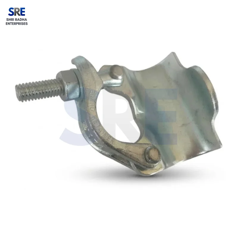 coupler showing single T-bolt and wrap-over saddle
